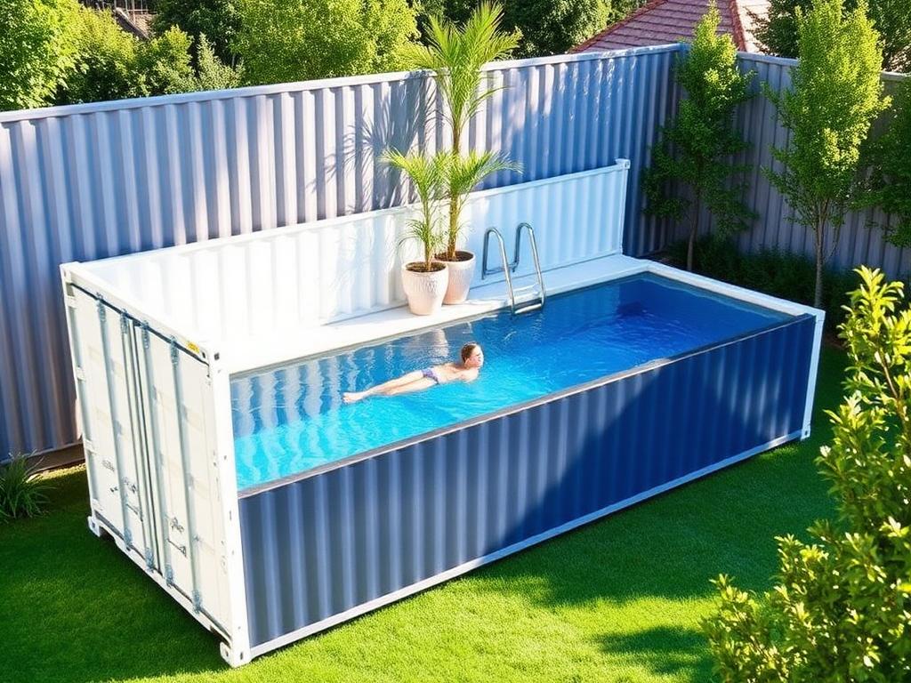 Container piscine 6m